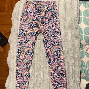 K-Deer K.Deer K Deer Yoga Legging Capri Crop Length Nantucket Paisley M